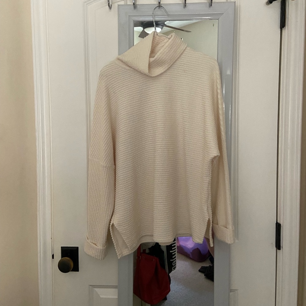 Cream turtle neck sweater